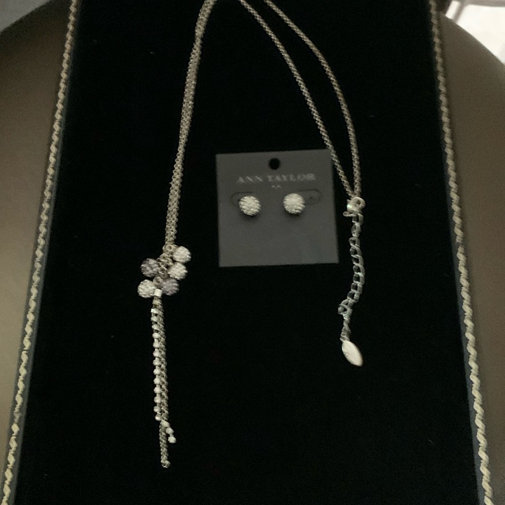 Ann Taylor beautiful necklace and matching earrings